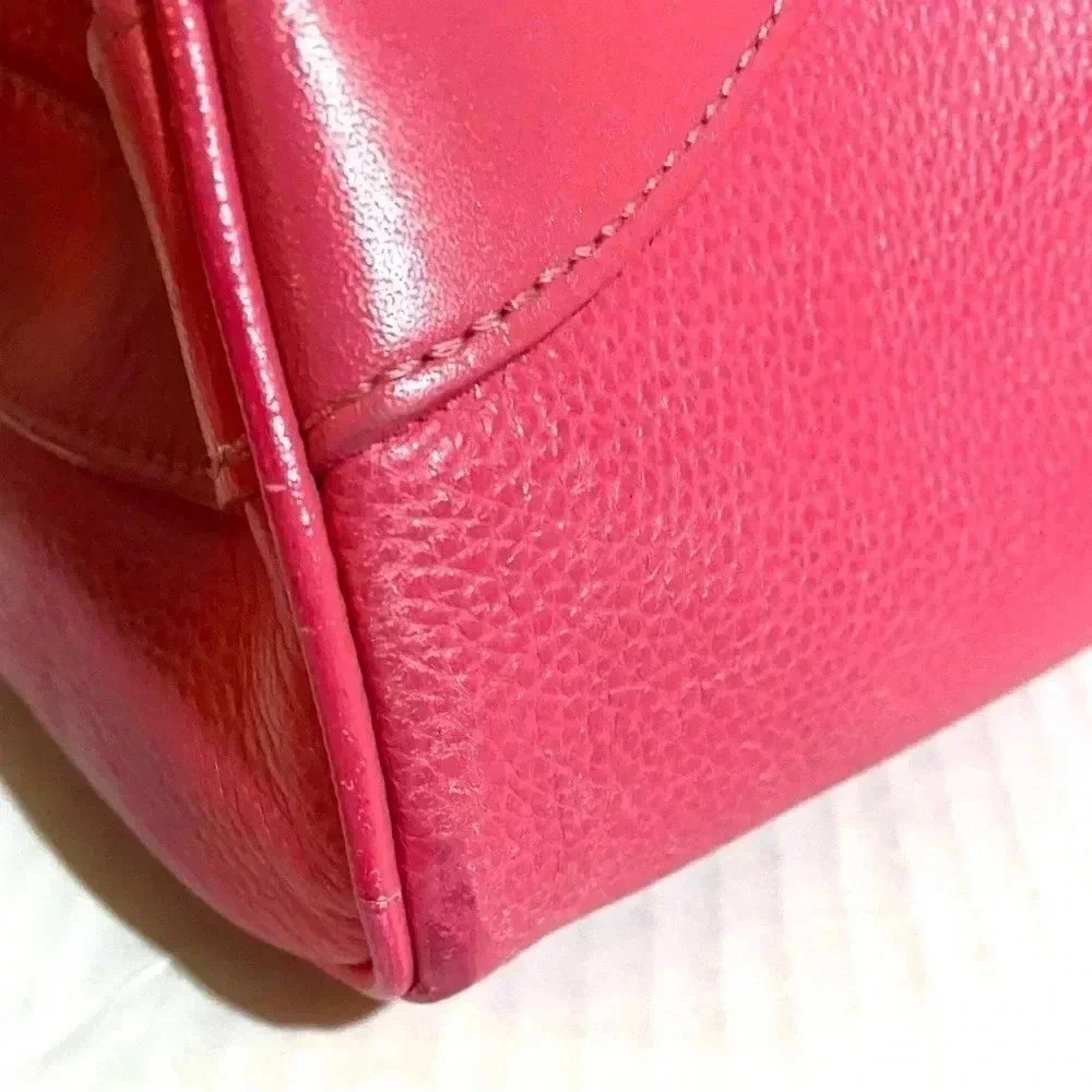 Longchamp pink leather satchel handbag - Picture 12 of 12